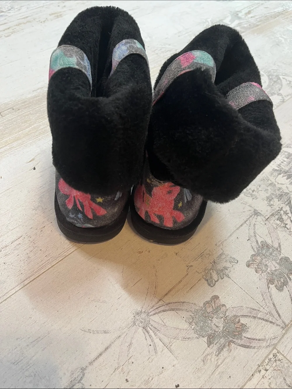 Iron Fist VERY RARE Black My Little Pony Short Fugg Boots Size 10